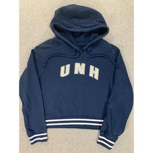 New Hampshire Wildcats Cropped Campus Hoodie Sweatshirt (Women's XL) Blue‎